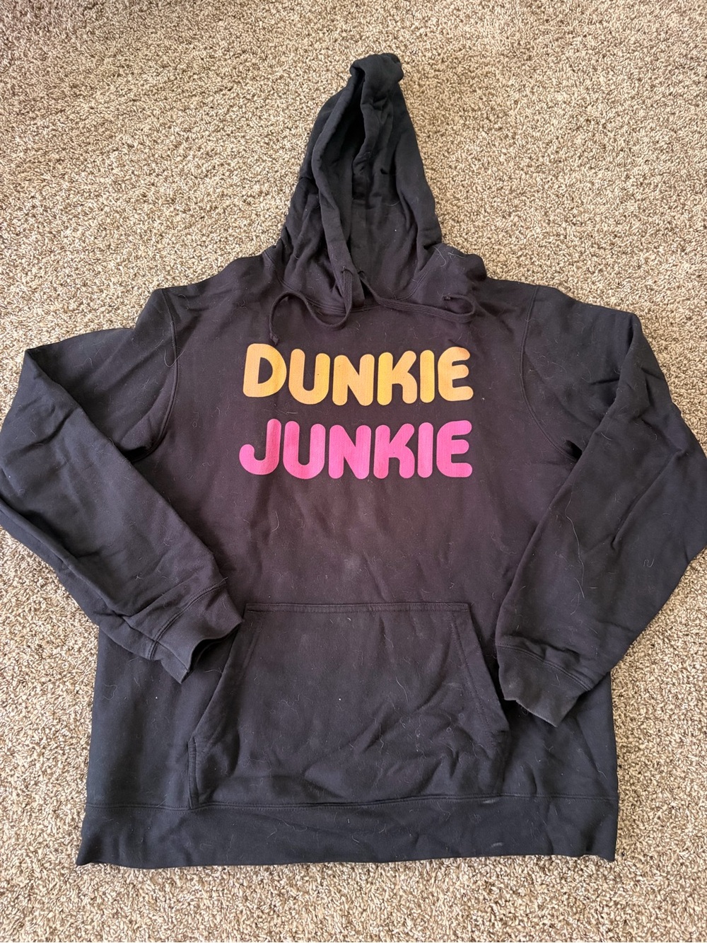 Dunkie Junkie Parody Black Hoodie